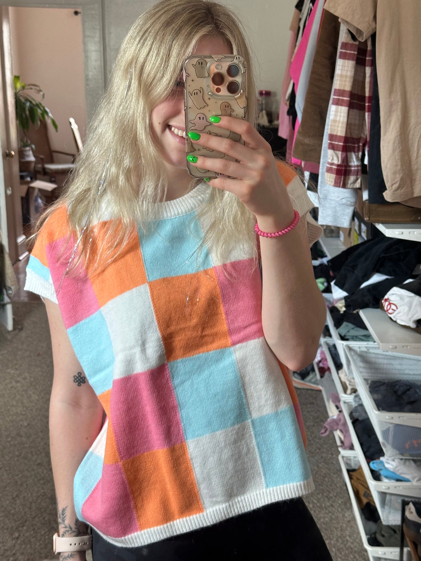 Sherbet Sleeveless Sweater