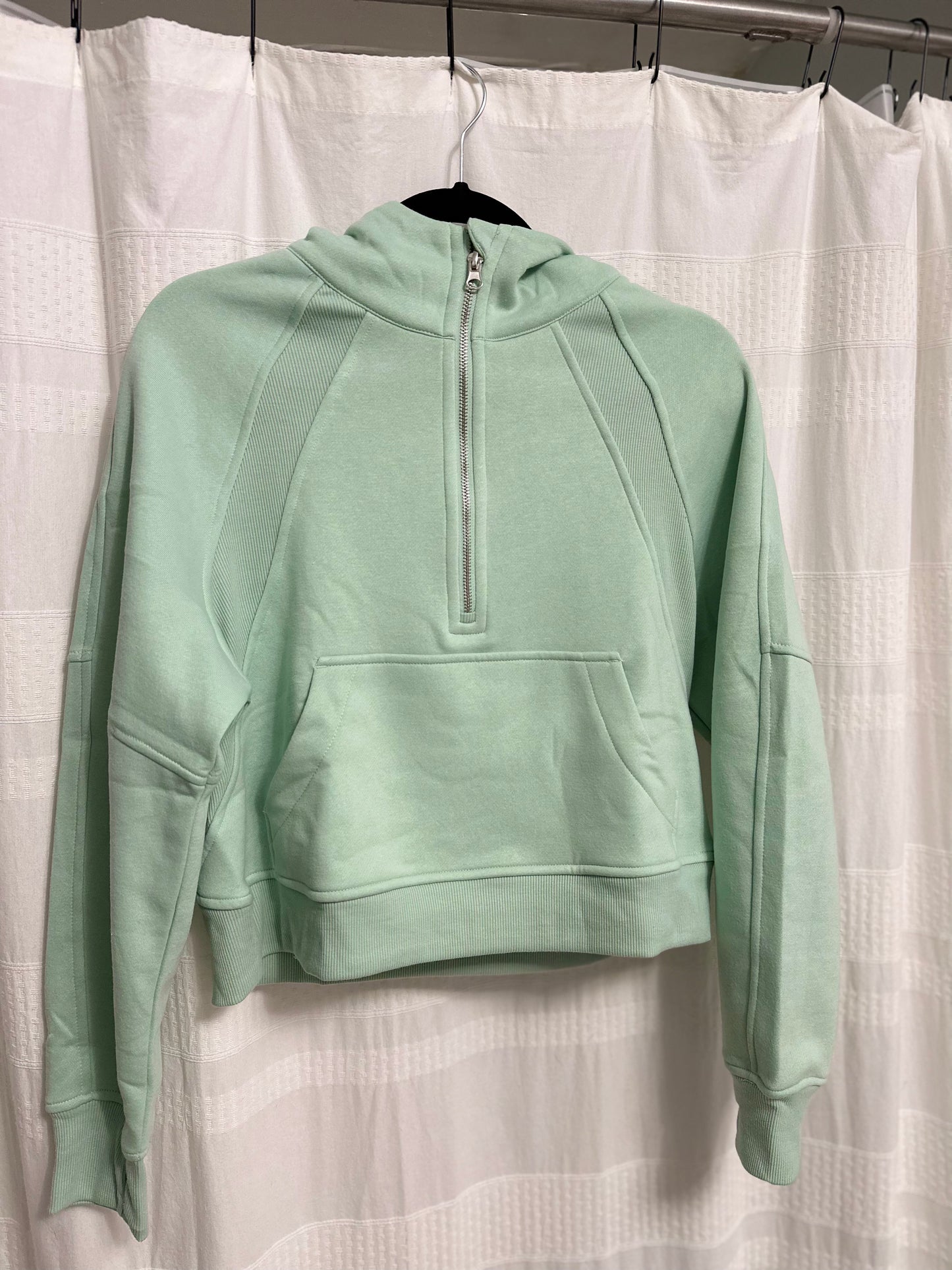 Oversized Cropped Half Zip